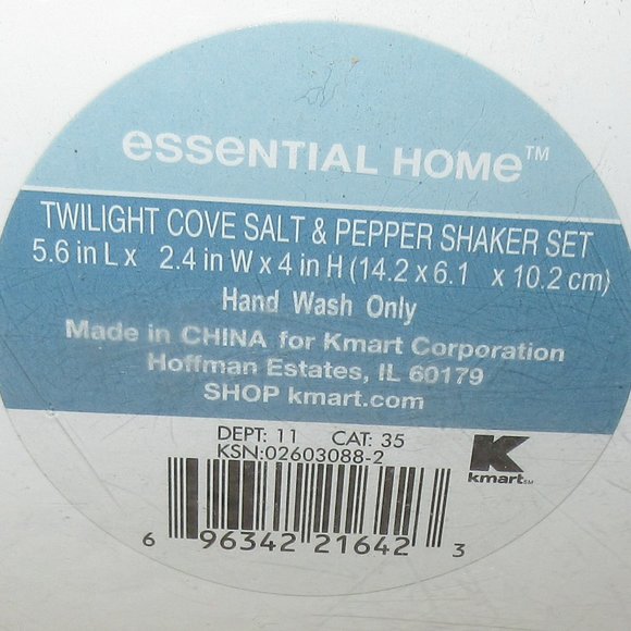 Essential Home Twilight Cove Salt & Pepper Shaker Set - Picture 5 of 5